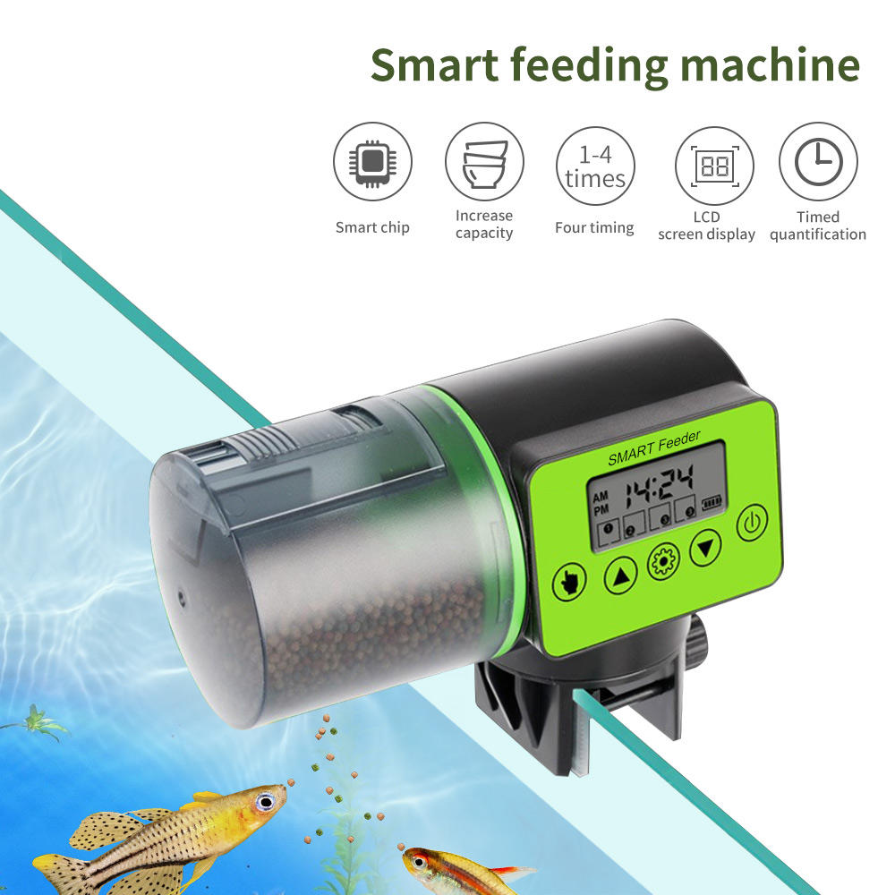 Fish Feeder Met Digitale Timer Automatische Feeder Voor Fish Aquarium Voeden Tijd Instelling Voor Aquarium En Schildpad Tank