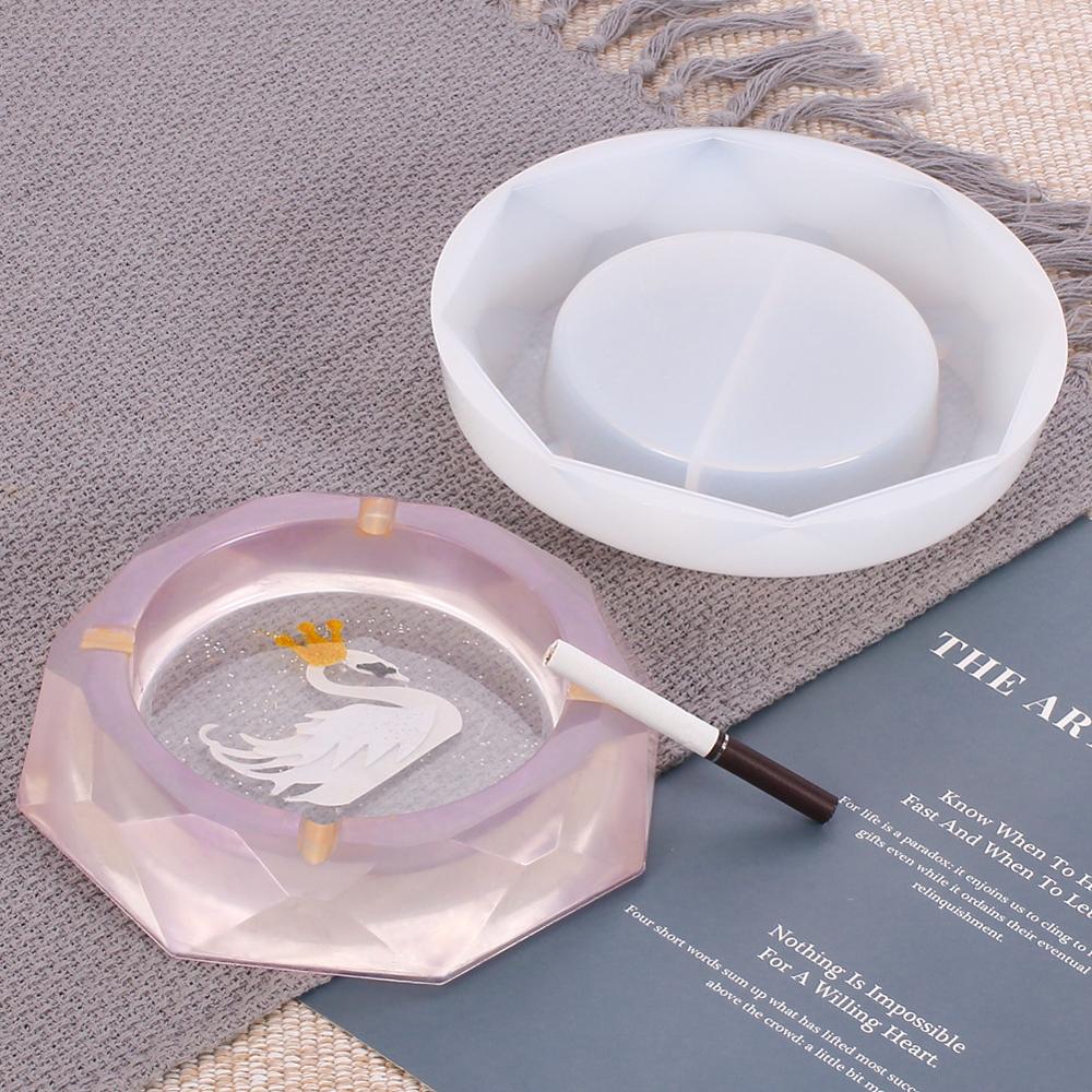 Hartvormige asbak siliconen mal diy kristal epoxy uv hars mal kunstbenodigdheden