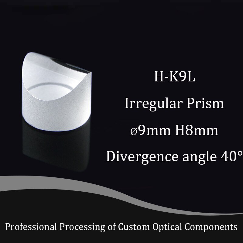 Powell – prisme, diamètre du Spot de 5mm, de Surface 60-40, matériau H-K9L verre optique, longueur d&#39;onde de la lentille 430 ~ 1100nm