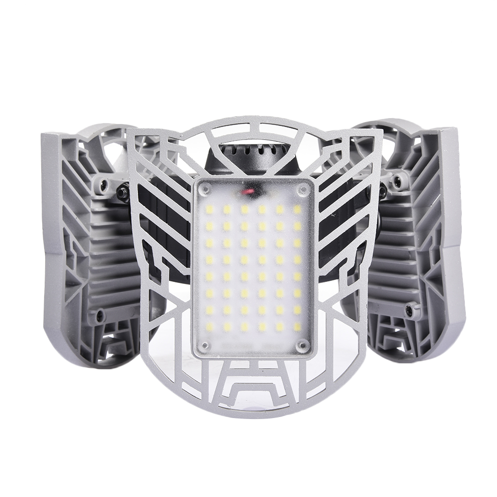 Deformation ufo led-ljus  e27 hög bay ljus garagelampa 60w 85-265v led lampor för bensinstation baldakin verkstad fotbollsplan