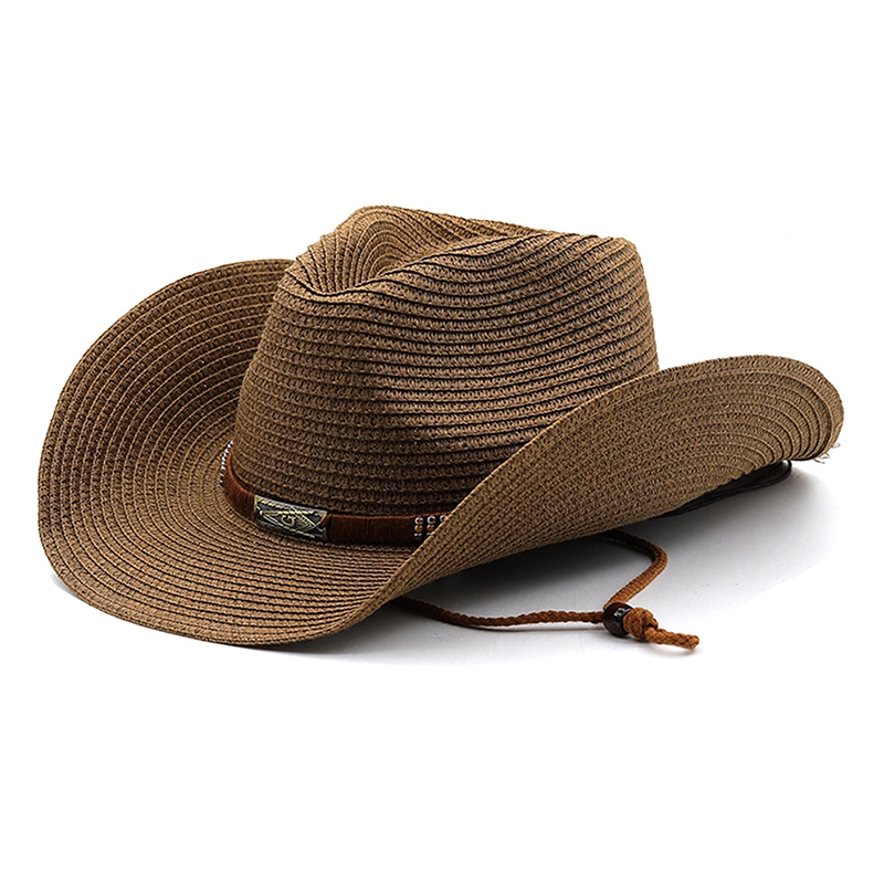 Dames Heren Cowboyhoed Zomer Brede Rand Western Cowgirl Strohoeden Mode West Fancy Dress Party Hoofddeksels Unisex Pet