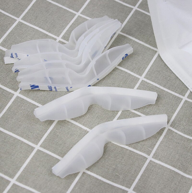 10 pièces sans buée accessoire pour masques empêcher les lunettes de buée feuille Anti-buée pour masque pince-nez Anti-buée brumeux lunettes