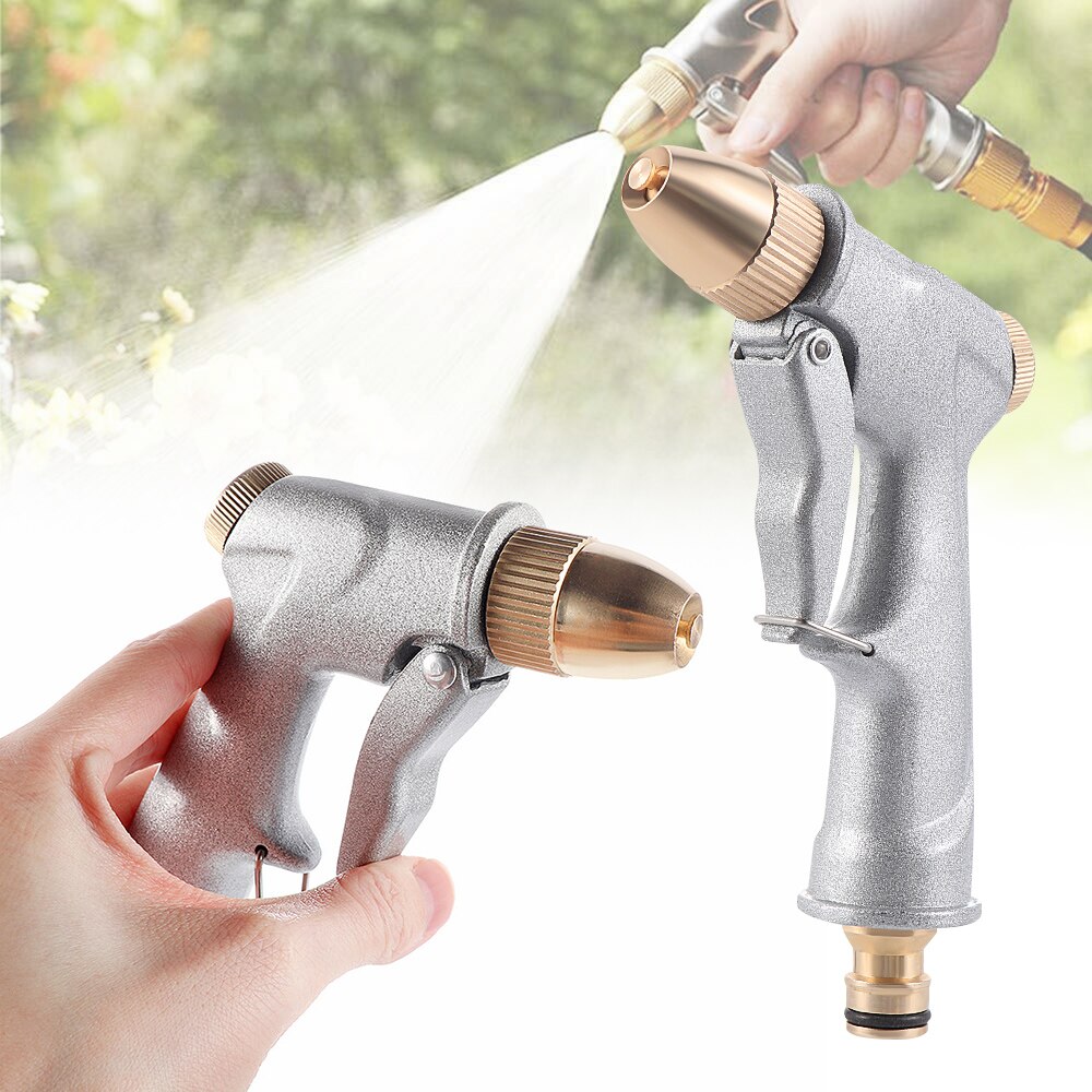 Verstelbare patroon hogedruk waterspuit pistool tuinslang mondstuk multi waterpistool gazon planten water geven huis tuinbenodigdheden