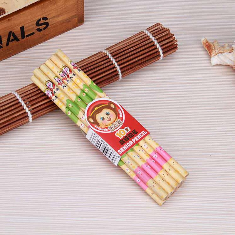 10 pcs natuurlijke HB potlood professionele schilderen school potlood: C