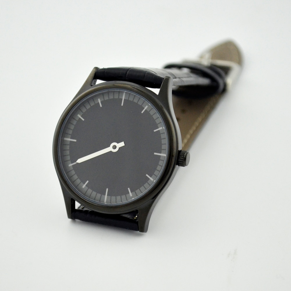 Langzame Tijd Horloge Black Case-Unisex Horloge-Mannen Horloge, vrouwen Horloge