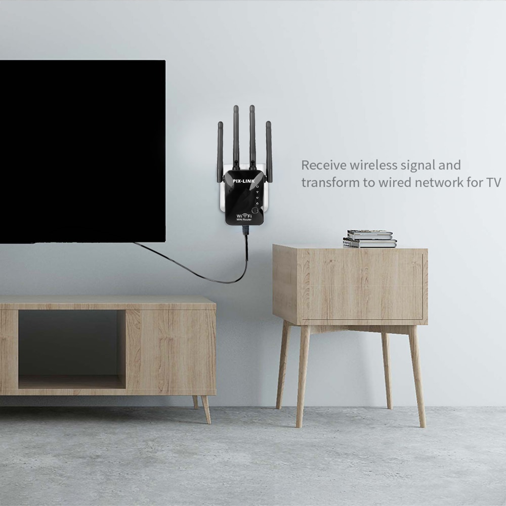 KEBIDU 300 mb/s bezprzewodowy wzmacniacz sygnału Wifi/router dwuzakresowy 2.4Ghz 4 Wi fi antena daleki zasięg wzmacniacz sygnału