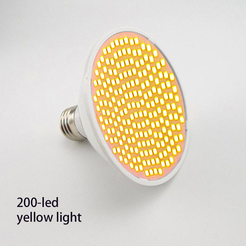 Led-växtlampa fytolampa fullspektrum blomlampa  e27 för inomhusväxthus odlingstält hydroponisk  k5: Soligt gult