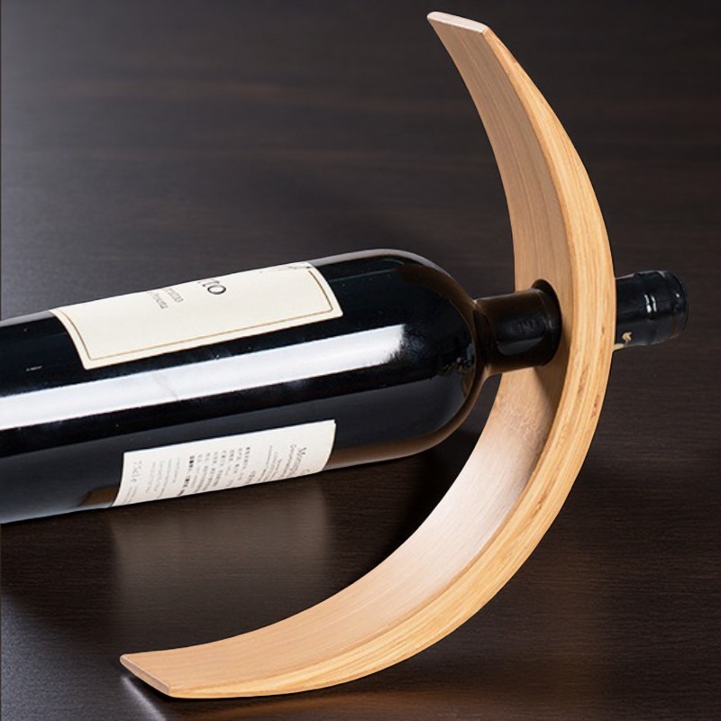Bambus Produkt Gleichgewicht Rotwein Gestell Einze...  Grandado