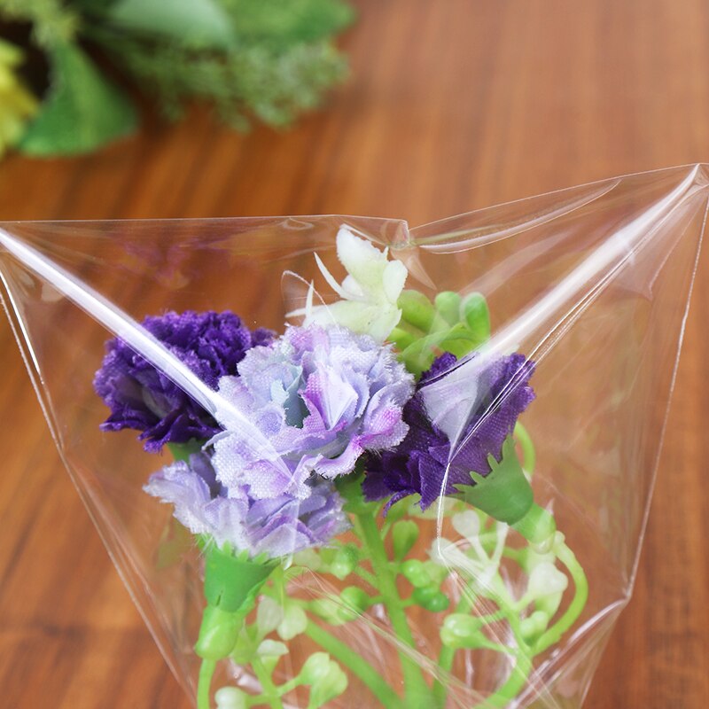 100pcs/Bag Transparent Food Packaging Bag For Candy Lollipop Cookie Packaging Cellophane Cello Bag Non-toxic