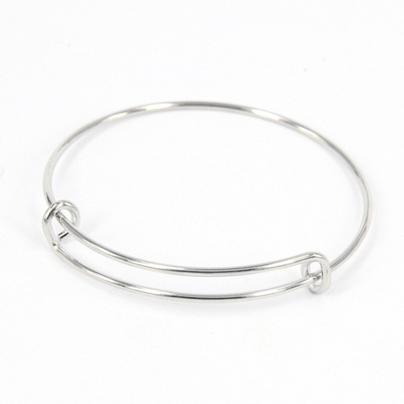 10 pièces en alliage 3 couleurs extensible fil Bracelet réglable breloque Bracelet Bracelet bricolage Bracelet