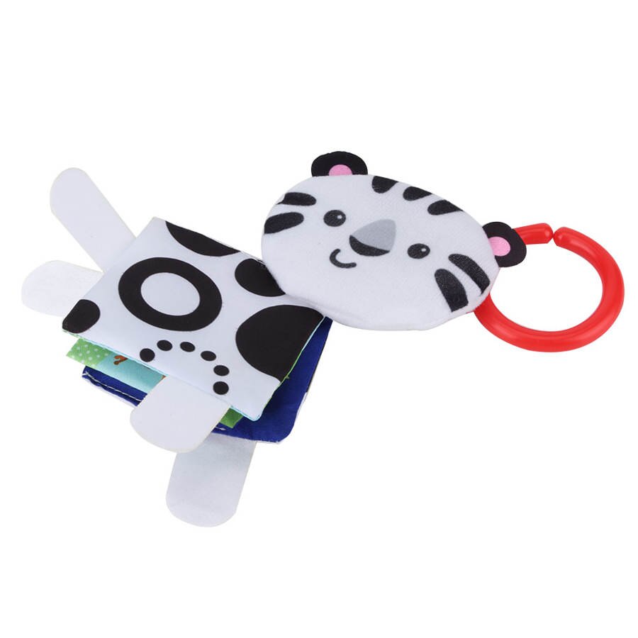 Baby fabric books with hanging wear-resistant early education toy cartoon animal pattern for baby books for toddlers toddlers
