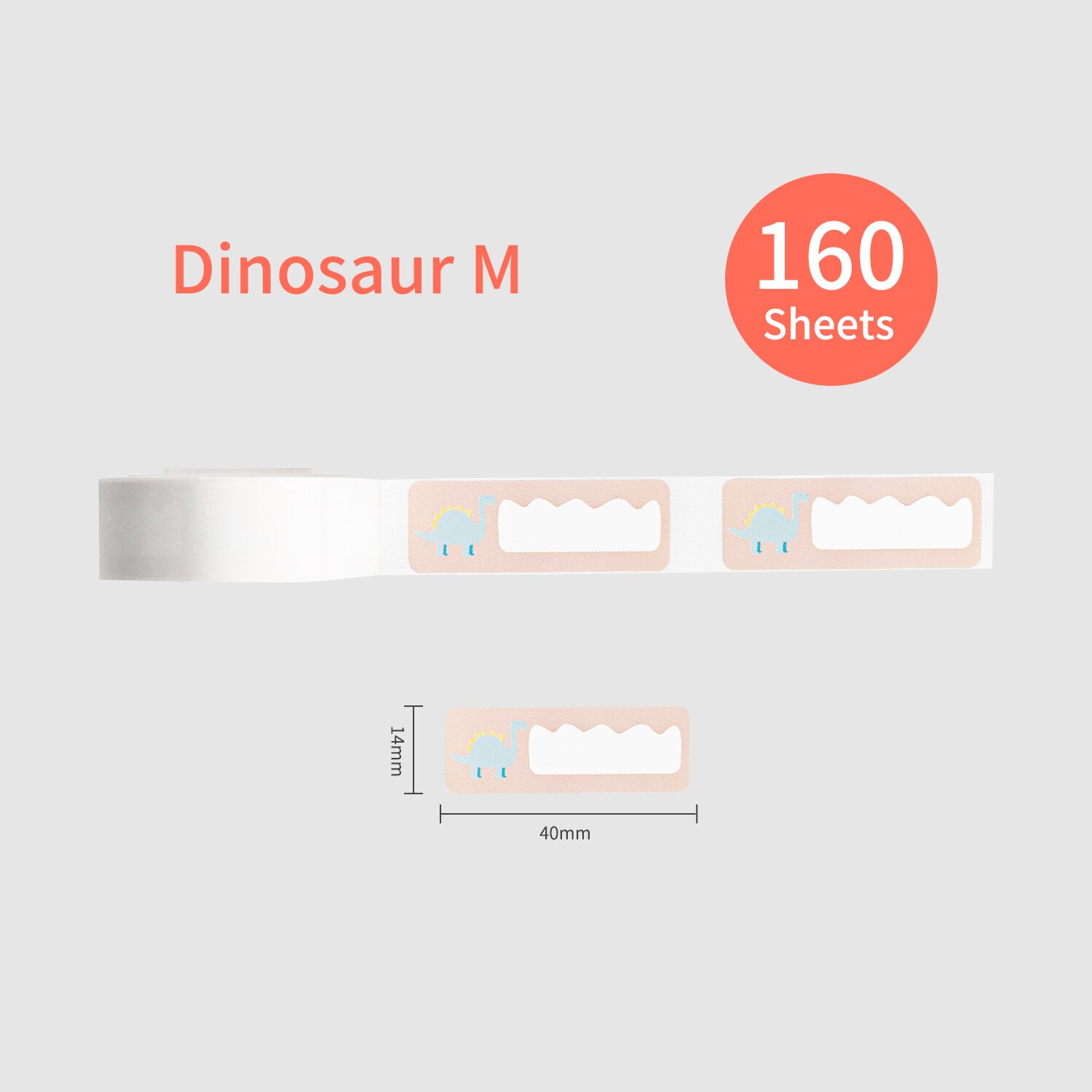 Colorful Label Paper Self-Adhesive Thermal Paper Roll 14*40mm 160sheets/roll Compatible with Phomemo D30 Thermal Printer: style 3