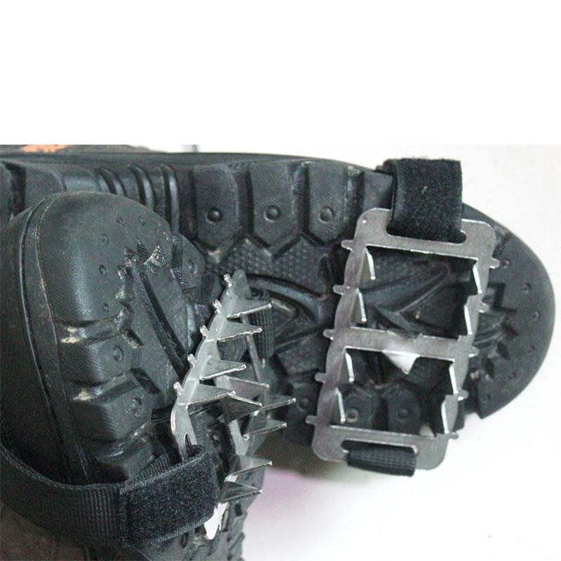Ice Gripper Ice Climbing Spikes Grips 26 Teeth Camping Crampon Shoes Outdoor Anti Cleats Slip Cover Climbing Accessori E8U3