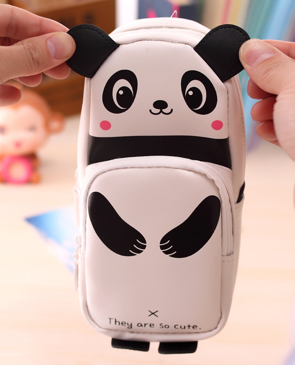 Leuke Kawaii 3D Panda Etui Schoolbenodigdheden Nieuwtje Voor Kids # T2