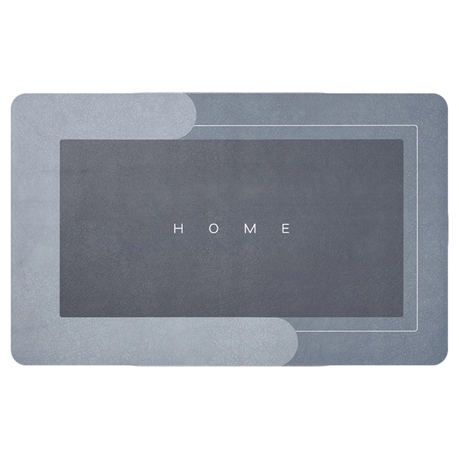 Super Absorbent Bathroom Mat Quick Drying Diatom Floor Mat Easy To Clean Door mat Oil-proof Kitchen rug Non-slip Entrance carpet: Rectangle Blue