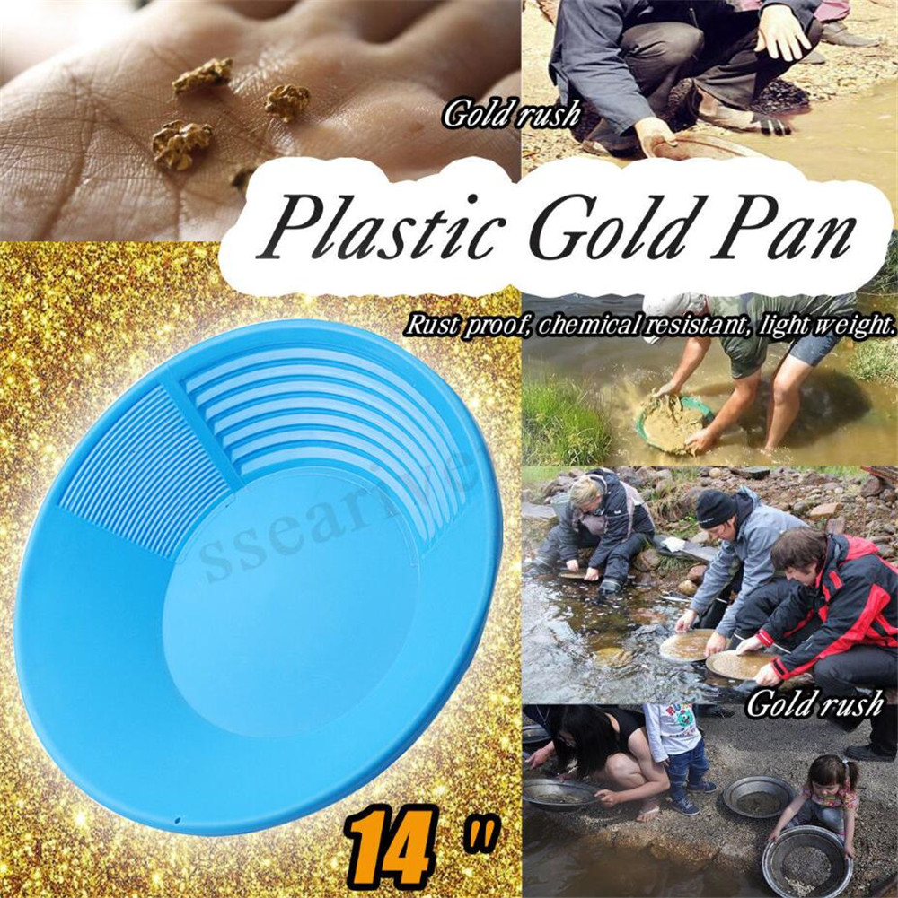 Goldwaschpfanne Aus Kunststoff - Leicht & Rostfrei Für Goldsucher Und Anfänger