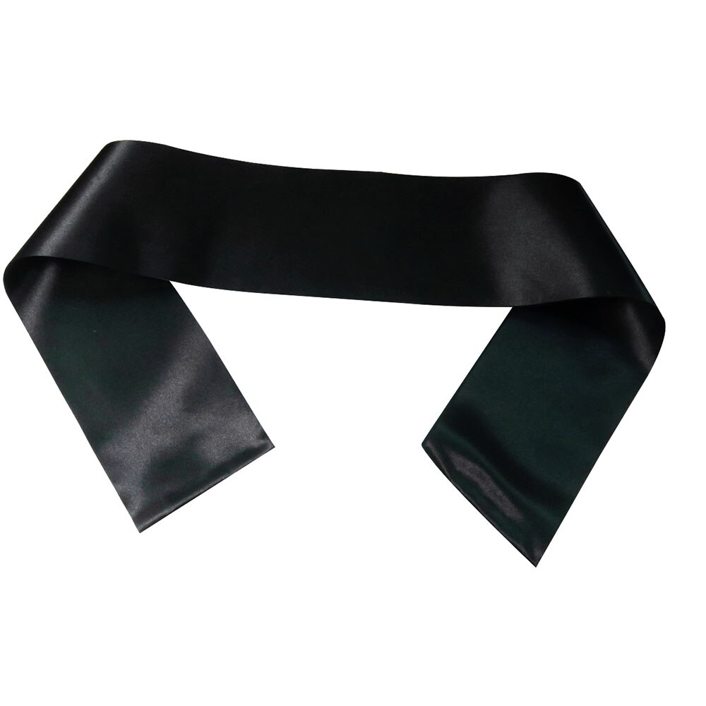 5pcs as a lot Blank ribbon plain sash 10 colors fabric Red blue white etc satin for wedding birthday baby shower DIY: Black