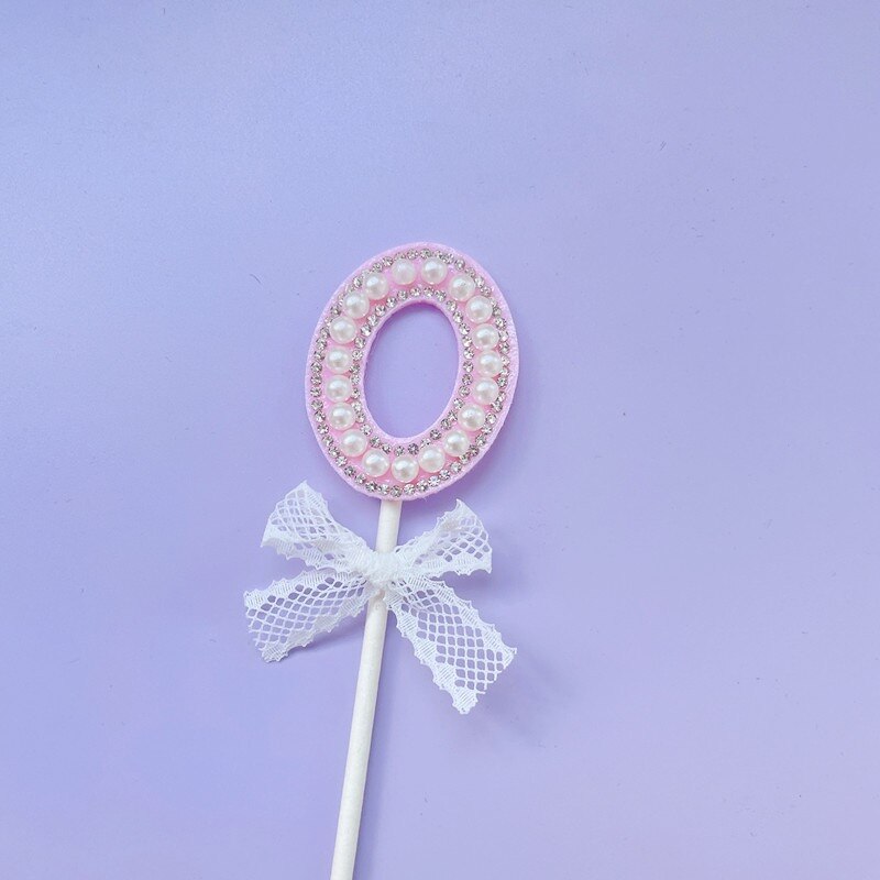 1Pc Glitter Alloy Rhinestone Number Cake Toppers Baby Shower Birthday Decoration Wedding Gold Silver Digital Cakes Dessert Decor: Army Green