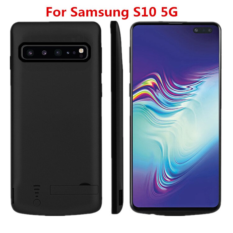 For Samsung Galaxy S10 5G S10 Battery Charger Case 5000mAh Extended Powerbank Case for Samsung S10 S10 Plus Case Stand Bracket