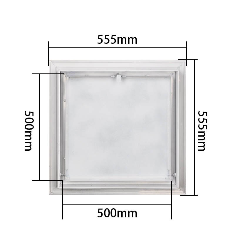 Ccess-Panel de acceso de pared o techo para puerta, apertura empotrada, Universal, ABS, cuadrado, plástico blanco, fácil de poner, 100x150mm -400x48000mm