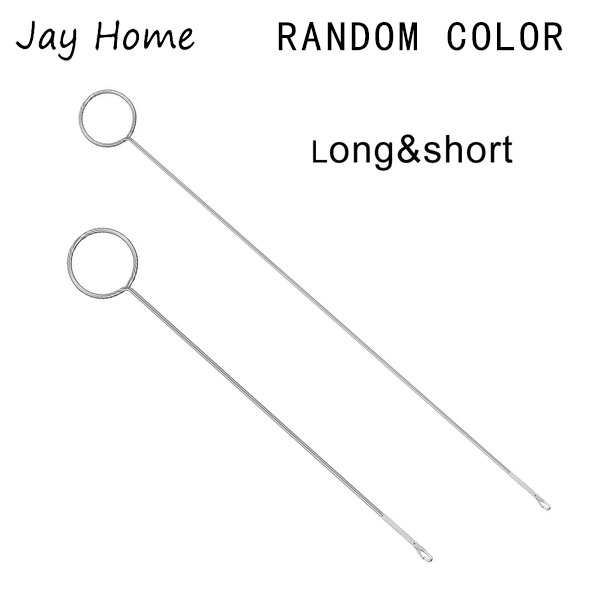 Fleksibel snoretrækker sytråderværktøj syløkkedrejerkrog metalpincet flad plastiktråder gør-det-selv-syværktøj: 4