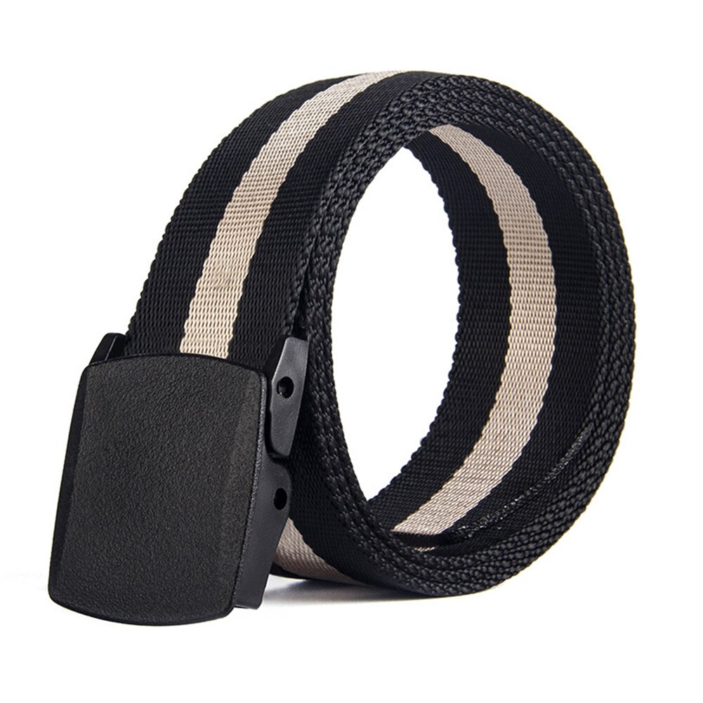 Ceinture tricotée en Nylon pas de ceinture de sécurité en métal