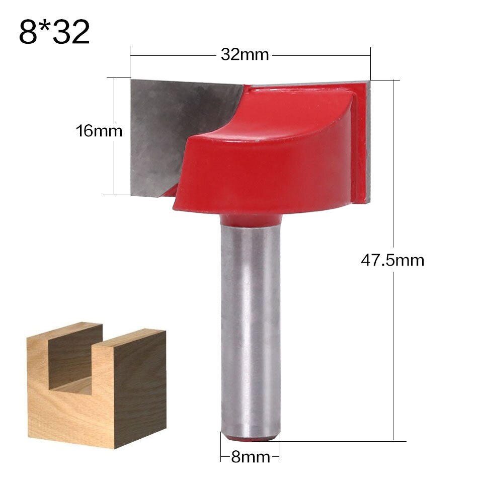 Ferramentas de limpeza de madeira vack, 1 peça de 8mm, ferramentas de carpintaria, cortador, extremidade, para cortar madeira frete grátis, frete grátis: 32mm