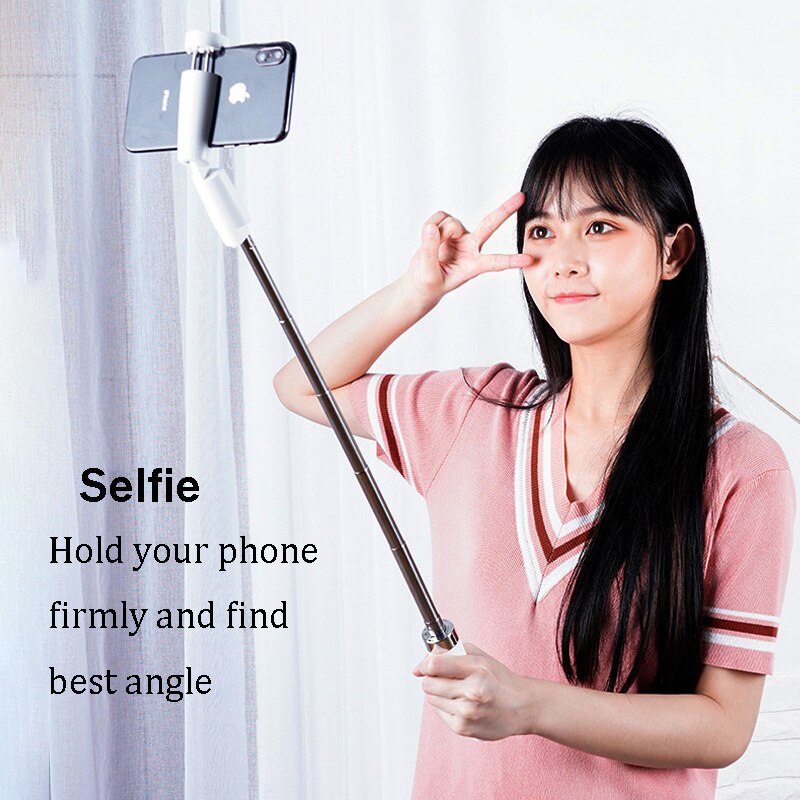 BFOLLOW 3 in 1 Mini Selfie Stock für iPhone Xiaomi mit Stativ und Drahtlose Bluetooth Fernbedienung Faltbare Halterung Handheld Monopod