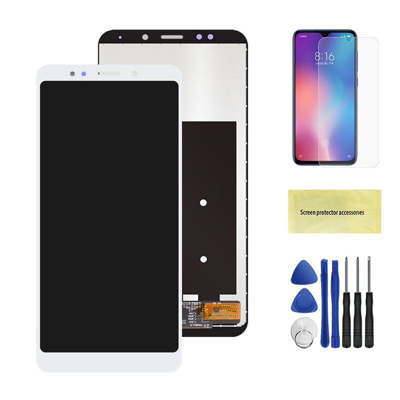 Originele Voor Xiaomi Redmi 5 Plus Lcd Touch Screen Voor Redmi 5 Plus Lcd Digitizer Met Frame Vervanging Reparatie: White No Frame