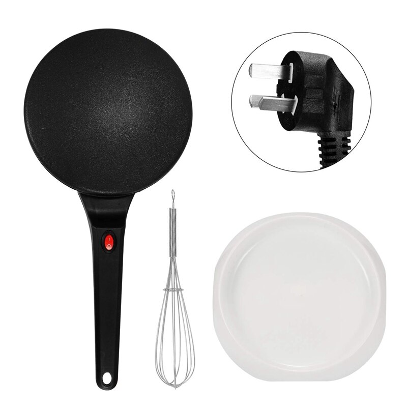 Máquina Eléctrica antiadherente para hacer crepes y tortitas, plancha para hornear pasteles, utensilios de cocina (Enchufe europeo)