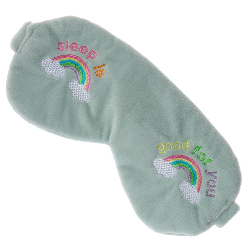 Masque pour les yeux de sommeil couverture pour les yeux ombre Patch pour les yeux multi-usage maquillage bandeau broderie velours bandeau pour les cheveux doux Portable bandeau