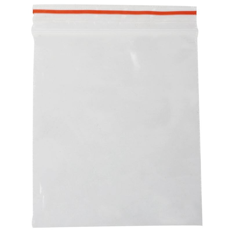 100 kpl pussi pochette läpinäkyvä en muovinen fermeture pussi pochon pression 5 x 7cm