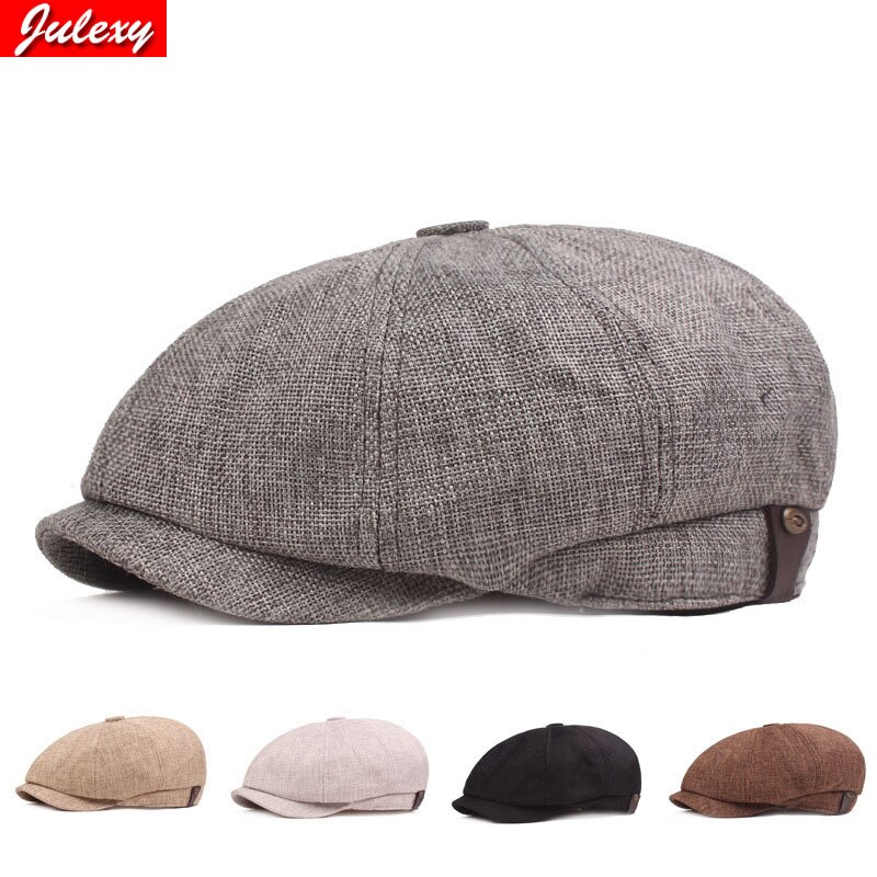 men's casual newsboy hat spring and autumn retro beret hat wild casual hats unisex wild octagonal cap