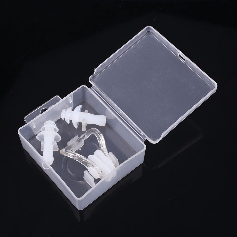 Tapones para los oídos resistentes al agua, pinza nasal de silicona tapones para proteger los oidos al nadar, juego suave