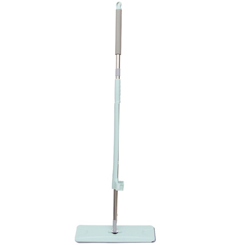 Offre spéciale Spin plat vadrouille main libre lavage en acier inoxydable poignée Spin vadrouille maison bureau nettoyage outil Pad cuisine plancher propre