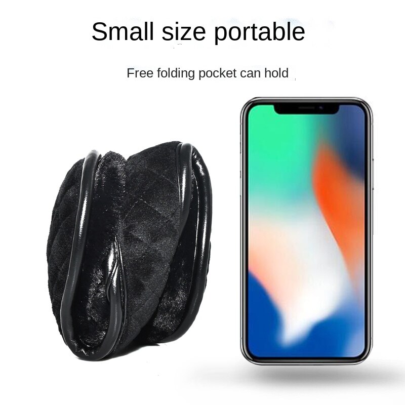 Mannen Winter Oorbeschermers Vrouwen Draagbare Bont Hoofdtelefoon Pluche Verdikte Achter Dragen Oor Warmer Riding Oor Cover Opvouwbare Oordopjes
