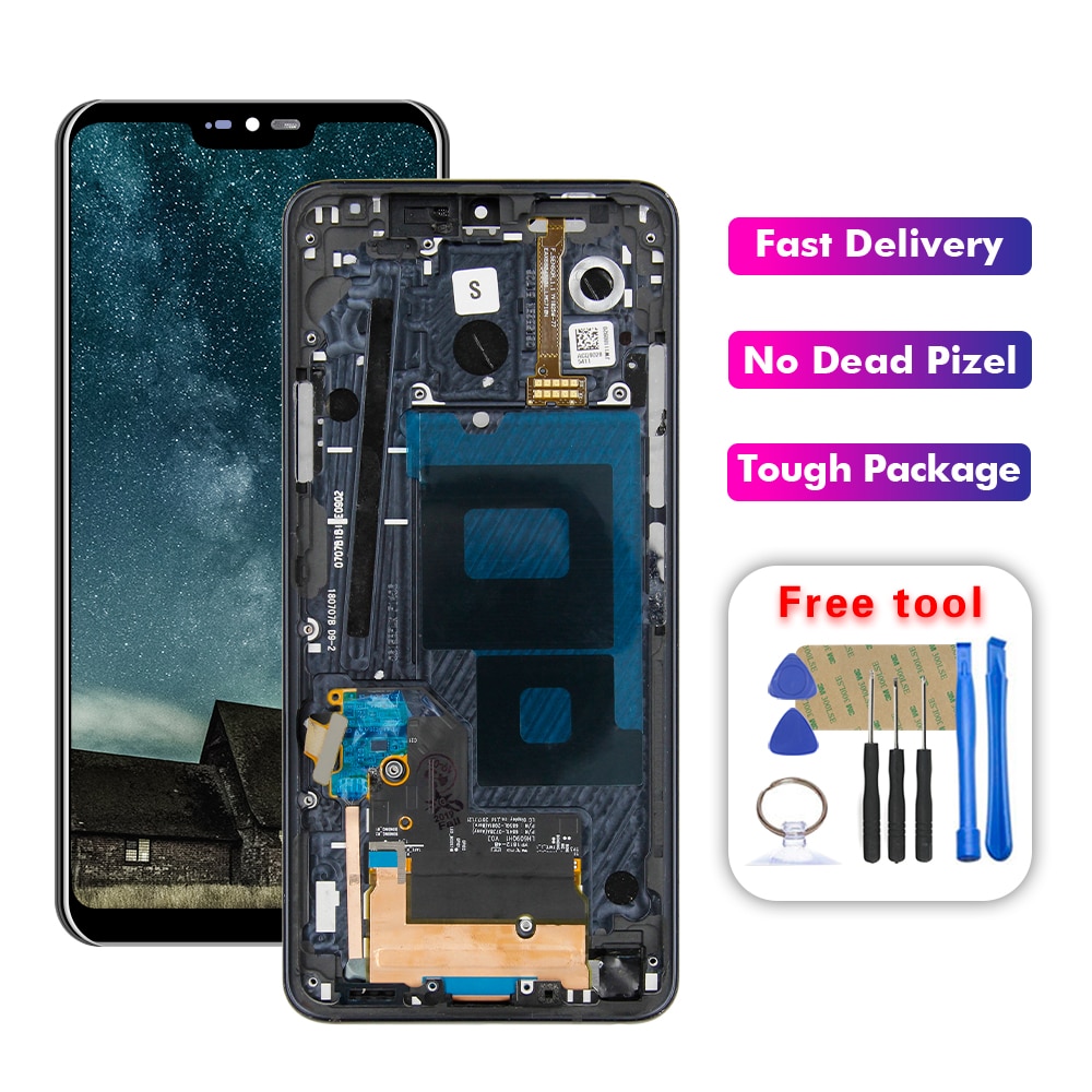 6.1 ''LCD pour LG G7 thinQ LCD G710 G710EM G710PM G710VMP écran tactile assemblage numériseur cadre outils gratuits