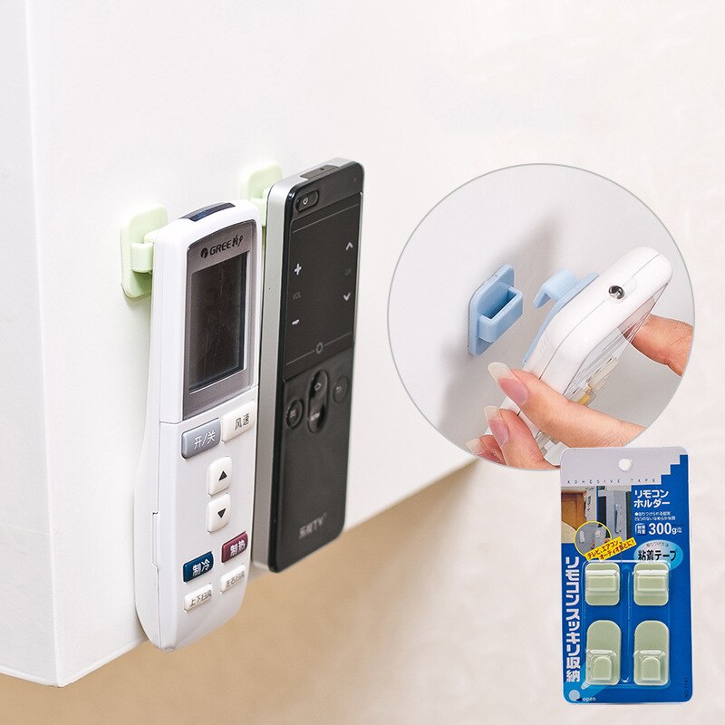 1775 Multi-functional Adhesive Television Air Conditioning Remote Hook Nailless Seemless Strong Adhesive Hook Storage Wall Hange