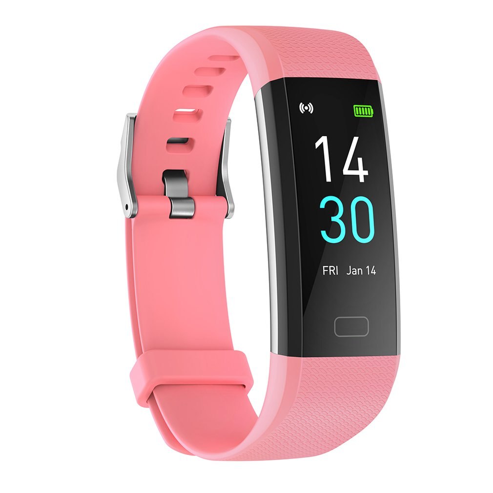 Runmifit S5 Smartwatch saluto Banda tenere sotto controllo Smartwatches Nero accorto Vigilanza di Forma Fisica Traker Impermeabile Senza Fili androide Ios: Colore rosa