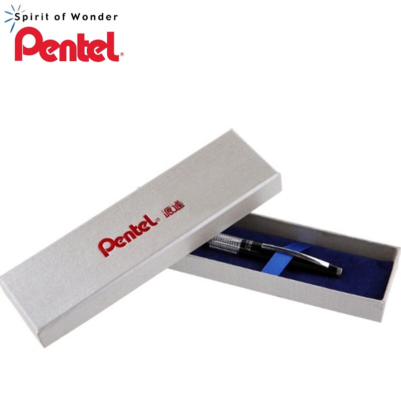 Une pièce Pentel P1035 Kerry crayon mécanique corps en métal 0.5mm 4 couleurs stylo de signature bureau et fournitures scolaires