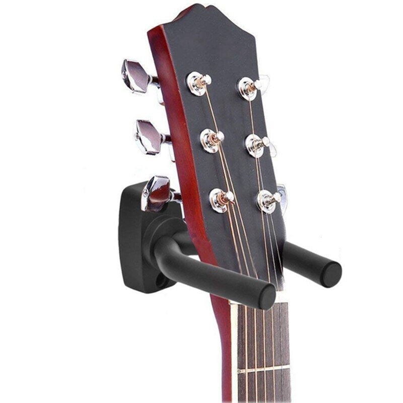 8 x Guitar Hanger Hook Holder Wall Mount Display Acoustic Guitar Stand Ukulele Bass Mandolin Banjo Wall Mounts Hangers Black