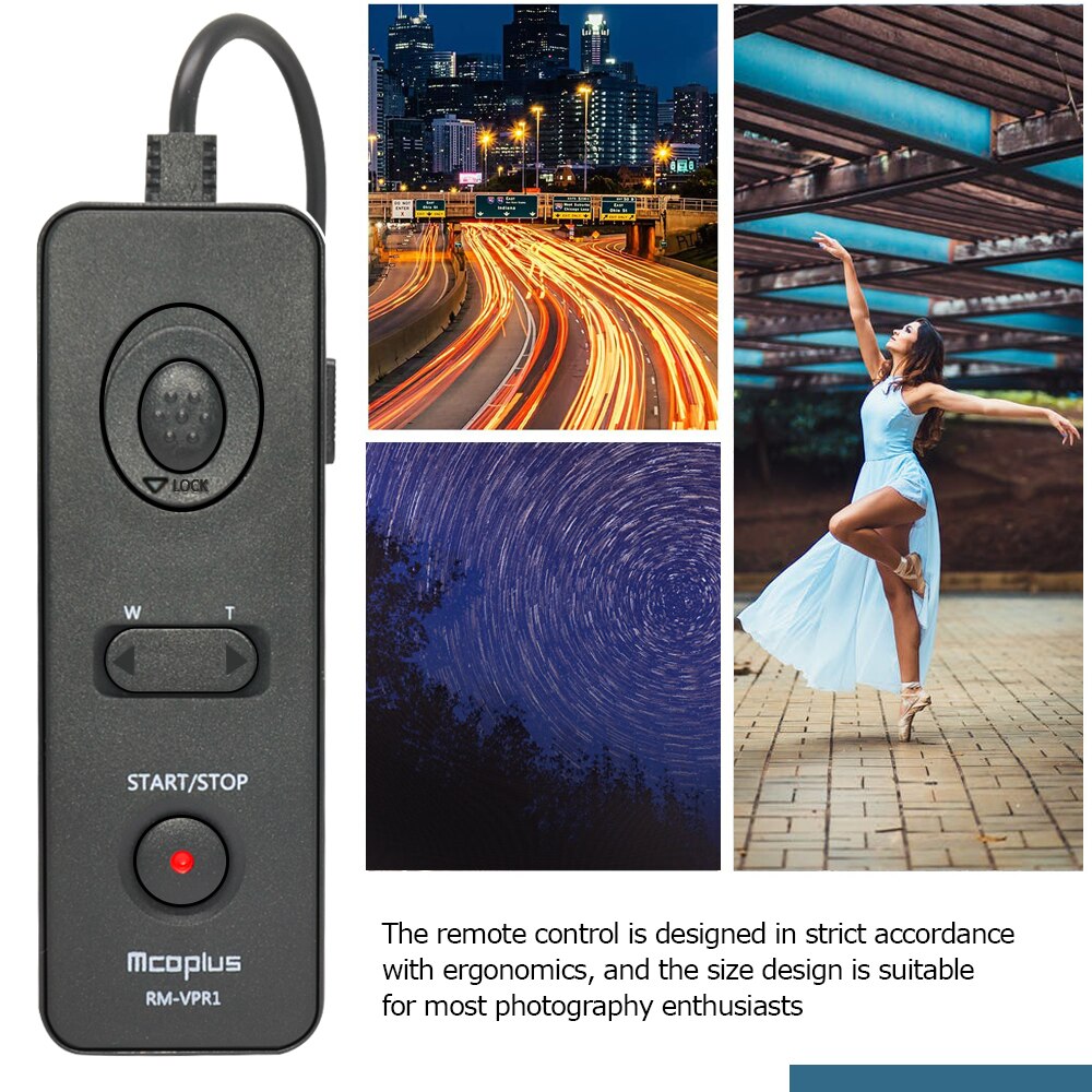 Mcoplus RM-VPR1 Liberação Do Obturador Remoto para Sony Alpha A7 A7R A7RII A7RIII A3000 A5000 A6000 A3000 A6600 A5100 A6000 A6300 A6400