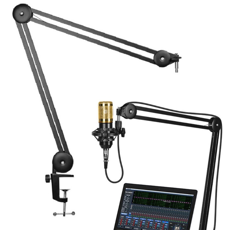 Support de micro pour Blue Spark, support de Microphone robuste support de bras de ciseaux de flèche de Suspension pour Blue ye-ti et autres micros