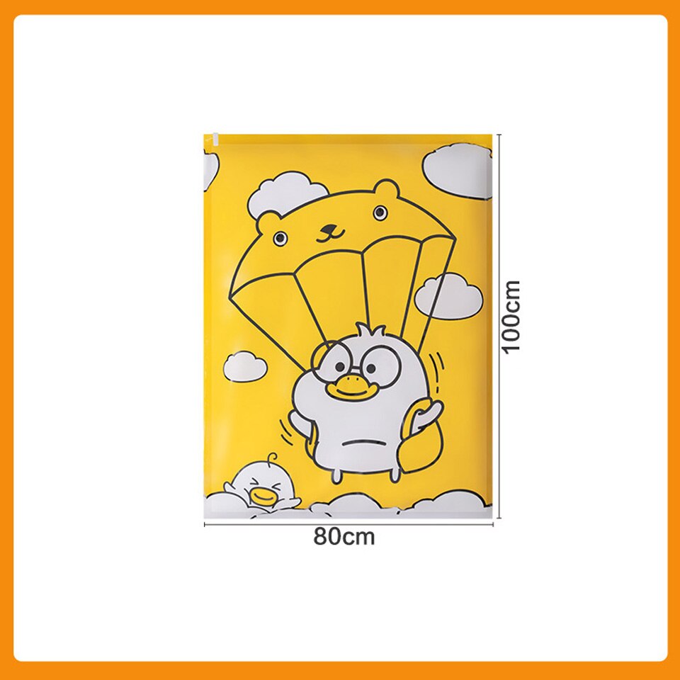 Household Large Vacuum Compression Bags Cabinets Clothes Packing Bags Sorting Bags Moving Quilt Storage Bags: Dark Khaki