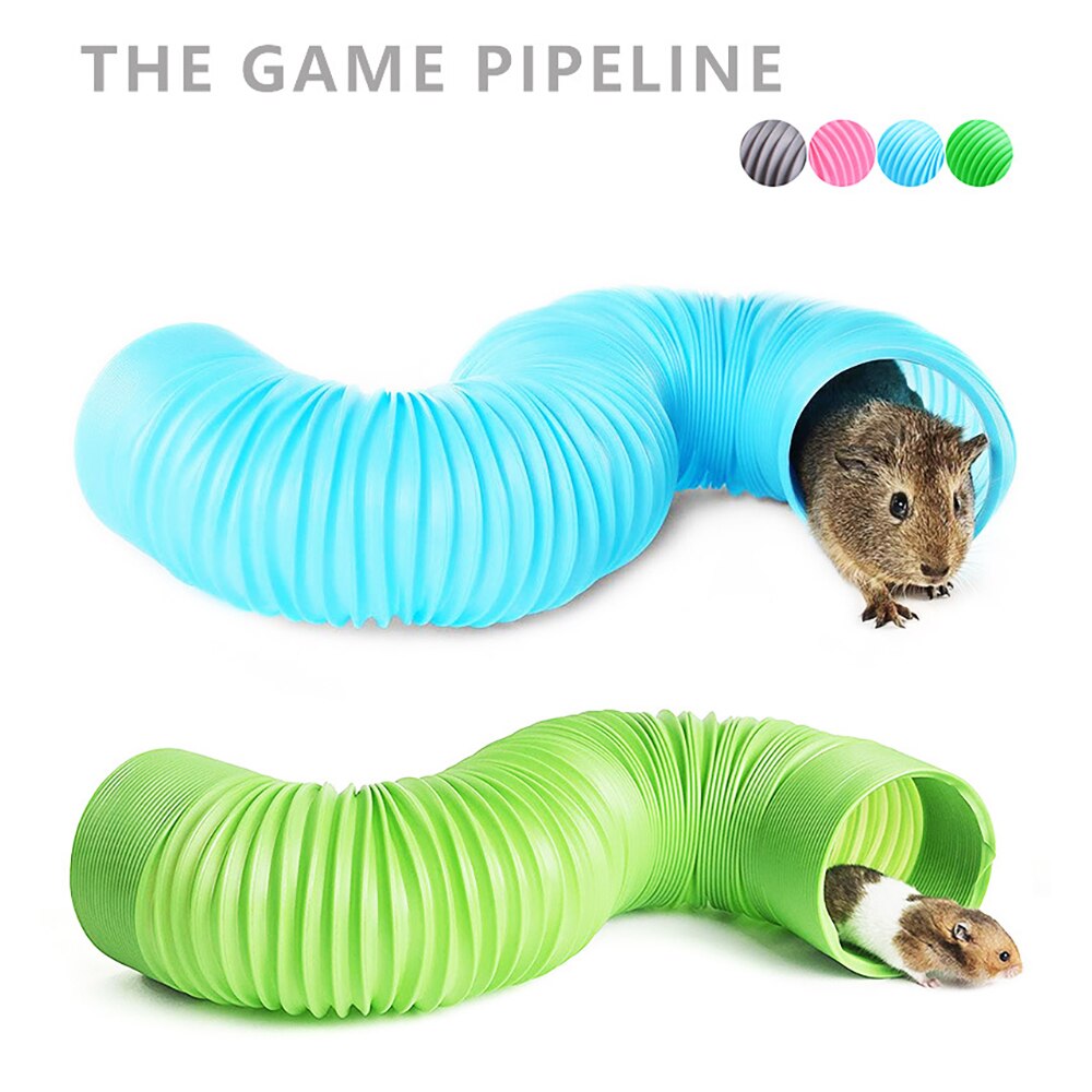Tunnel pliable pour animaux de compagnie, petit Tunnel pour animaux de compagnie, canal de rangement, Puzzle Hamster jouet perceuse seau fournitures de jouets interactifs pour animaux de compagnie Tunnel amusant