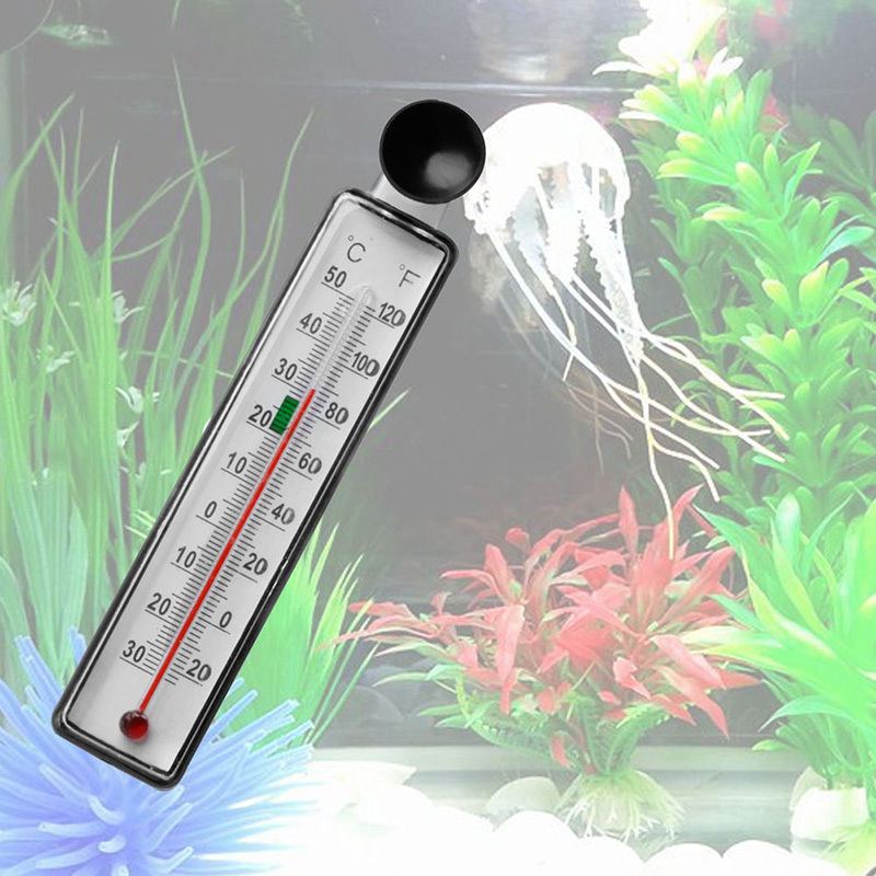Aquarium Aquarium Thermometer Glas Meter Wasser Temperatur Messgerät Saugnapf