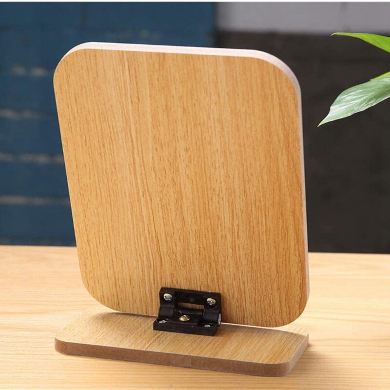 Vanity Mirror Wooden Rustic Surface Countertop Desktop Stand Travel Mirror Foldable Dressing Table Bedroom Adjustable