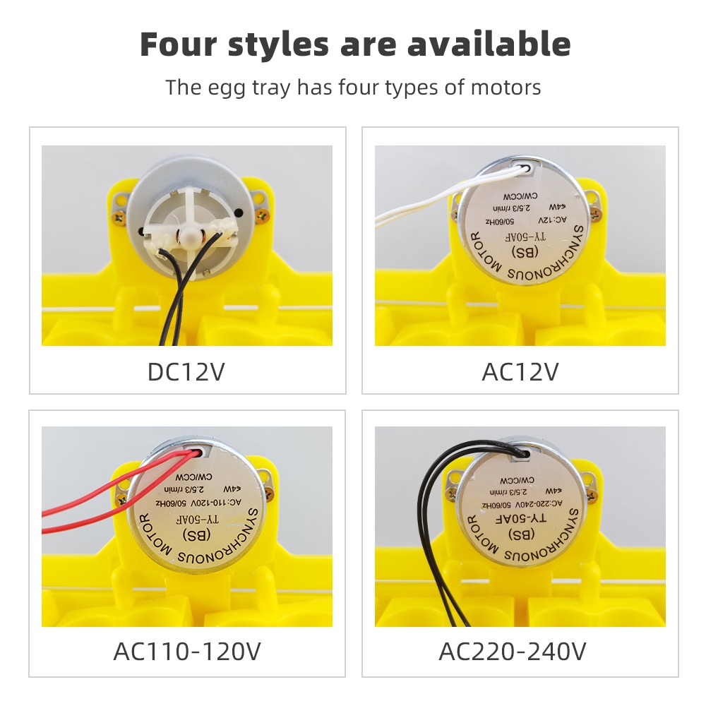 Ei Incubator Automatische 104 Vogel Ei Eend Kip 24 Eieren Uitkomen Machine 110V/220V/12V incubator Trays Met Auto Turn Motor