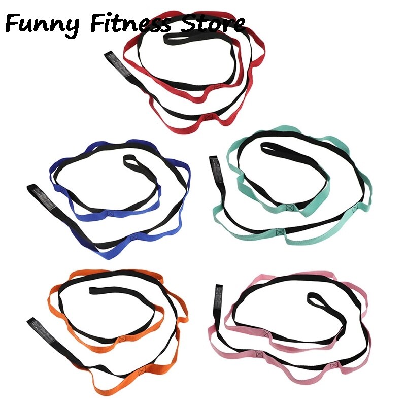 Yoga Exercise Resistance Bands Legs Stretching Band Workout Pilates Fitness Training Puller Gym Strength Expander Equipments