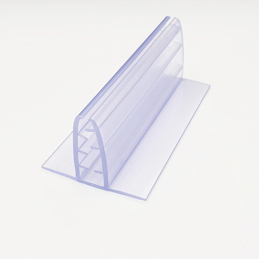 Plastic Pop Display Klem Teken Clip Houder Stand Soft Tand Grips Voor Reclame Card Plakband Op Base 50 stuks